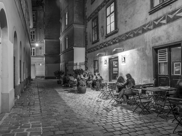 Street cafe in Vienna