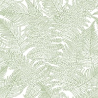 Fern in green and white tapetit