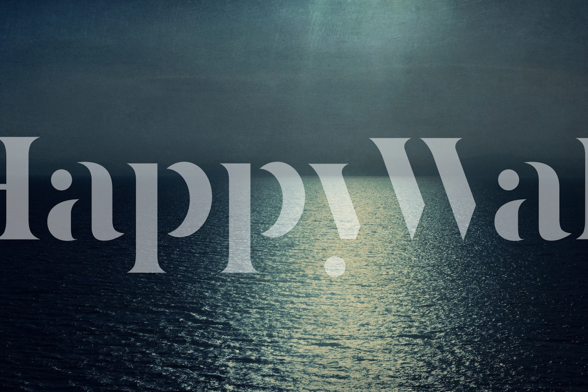 Rauhallinen valtameren auringonlaskun seinämaalaus, jossa on sinivihreän ja smaragdinvihreän sävyjä, jotka heijastavat kultaista valoa.