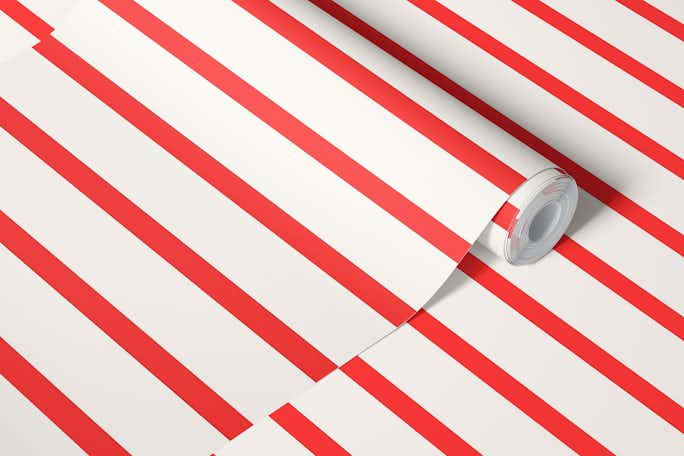 Stripes Red Patternwallpaper roll