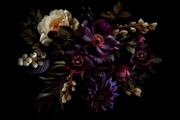 Mysterious Dark Goth Night Garden