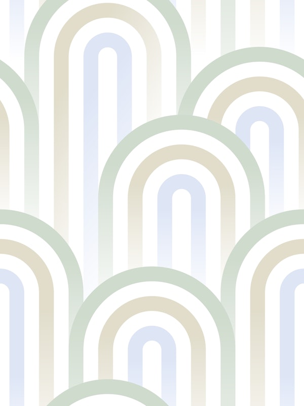 Minimal Zen Rainbow Gradient green, blue, tan