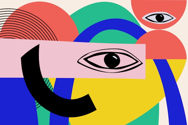 Colorblocking Retro Abstract