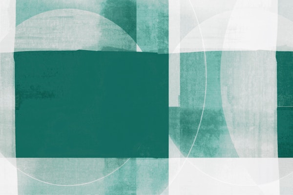 Abstract Mid Century Bauhaus Green