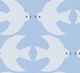 Modern Abstract Sky Blue Birds Geo