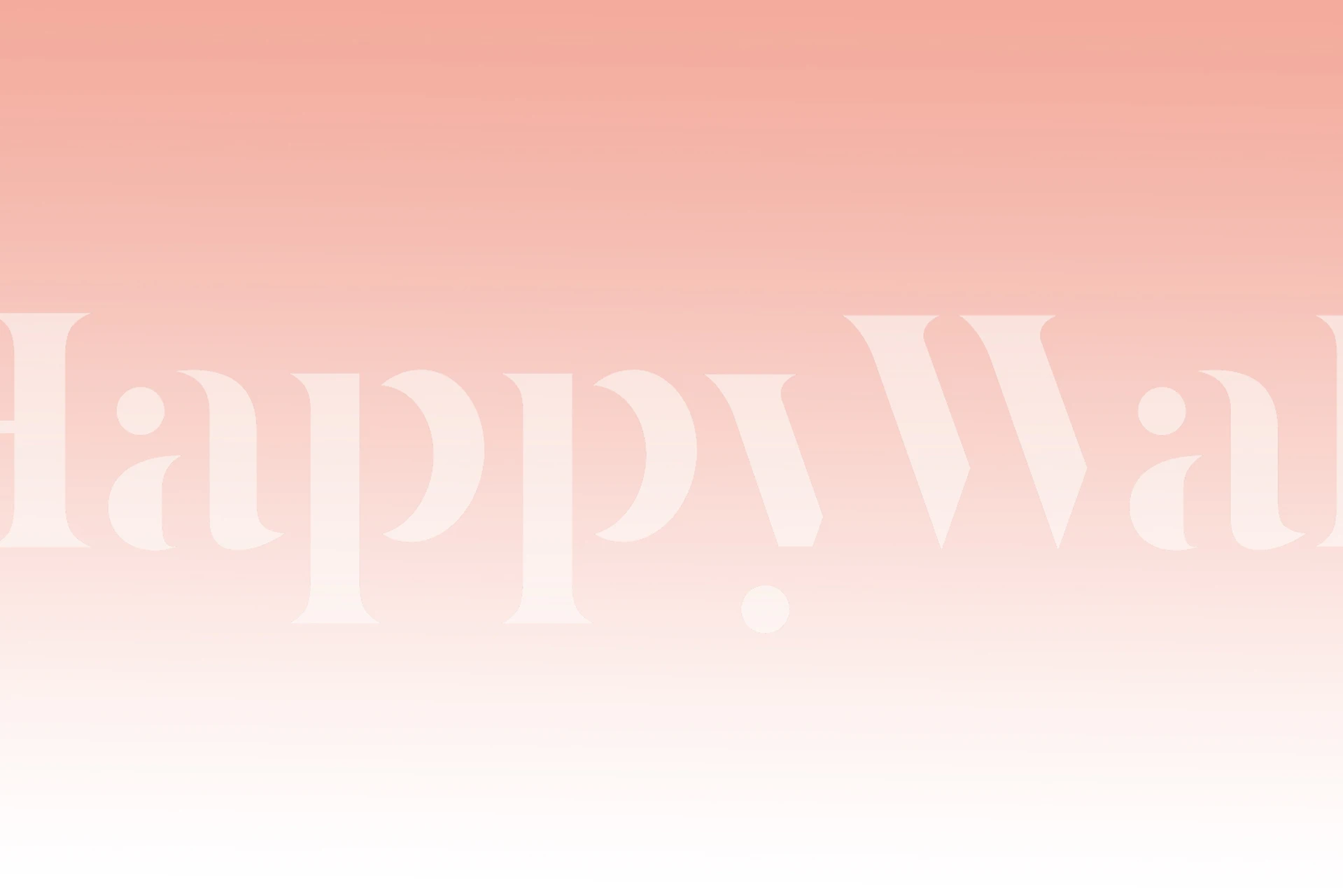 Coral gradient fade wallpaper in soft pink and white.