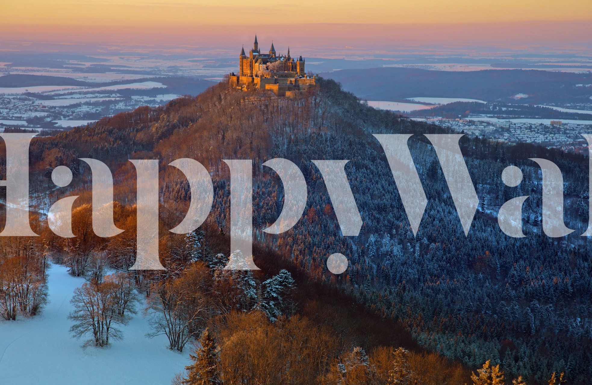 Hohenzollern Castle tapet i ett rum