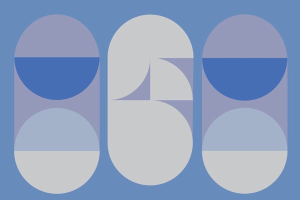 Rounded Art Deco Minimalist