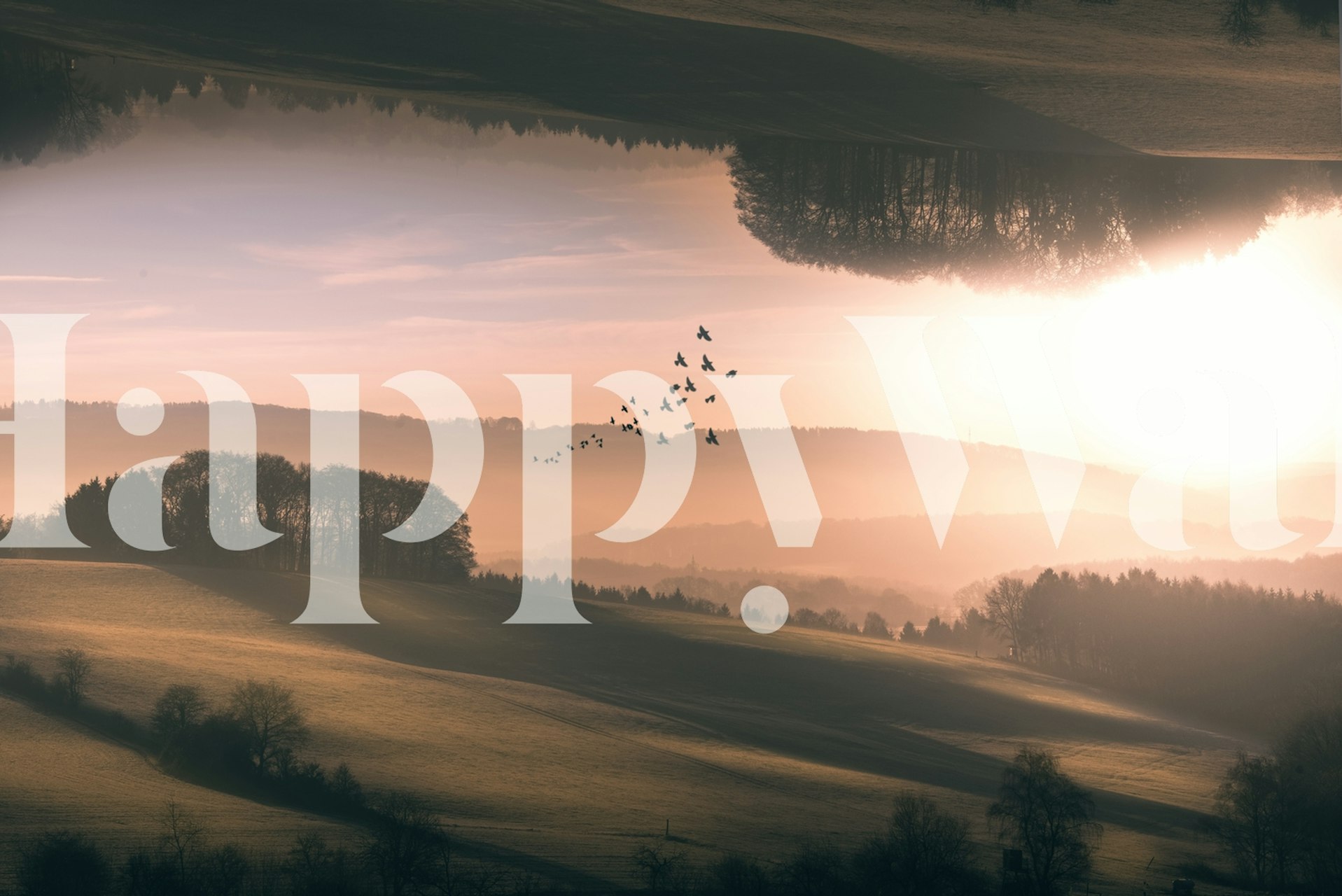 Interplanar tapeta u mirnoj sobi