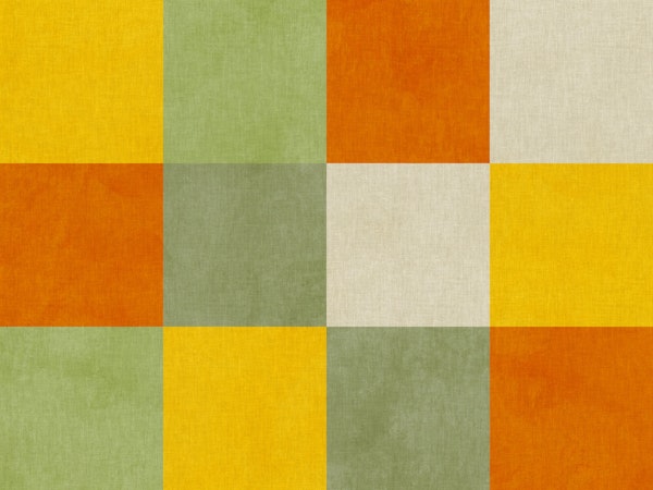 happy checker geometric pattern