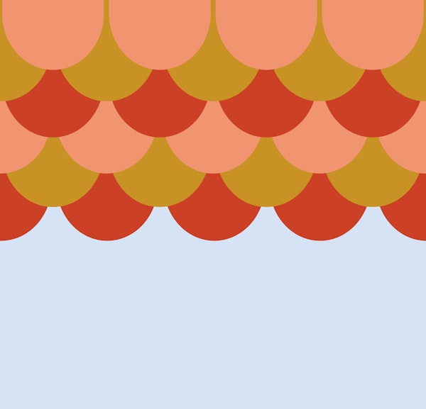 Happy Modern Mid Century Rounds Large