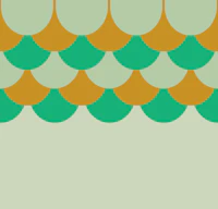 Happy Modern Mid Century Rounds Green behang