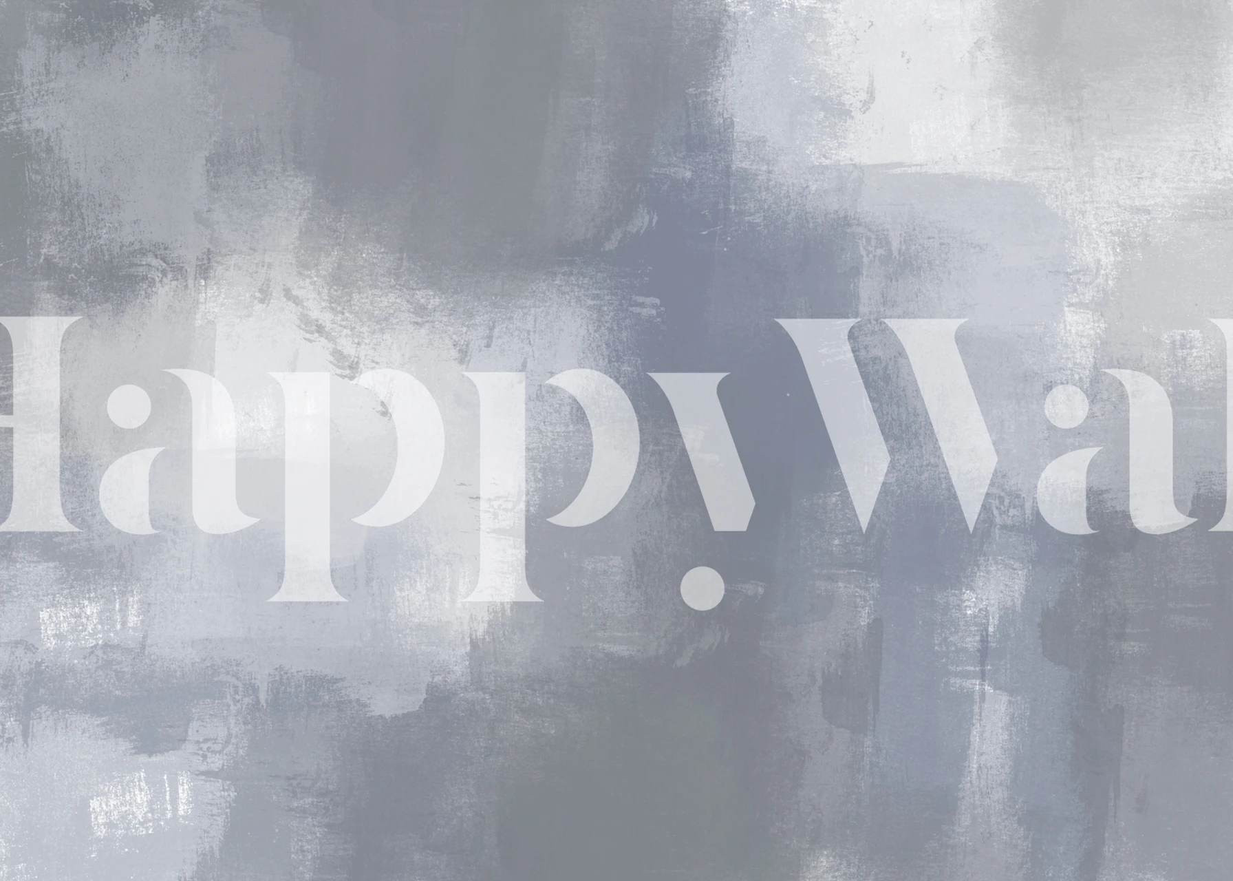 Abstract brush strokes in blue and gray colors wallpaper