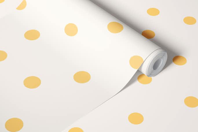 Dots Yellow Patternwallpaper roll