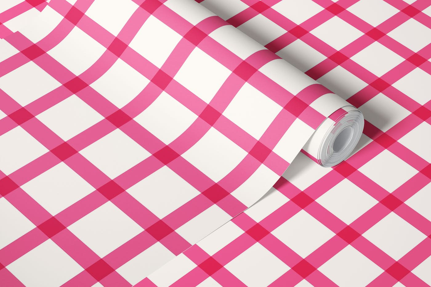 Picnic Fuchsia Pattern wallpaper roll