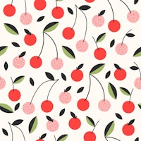 Cherries Red Pattern tapetit