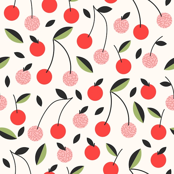 Cherries Red Pattern