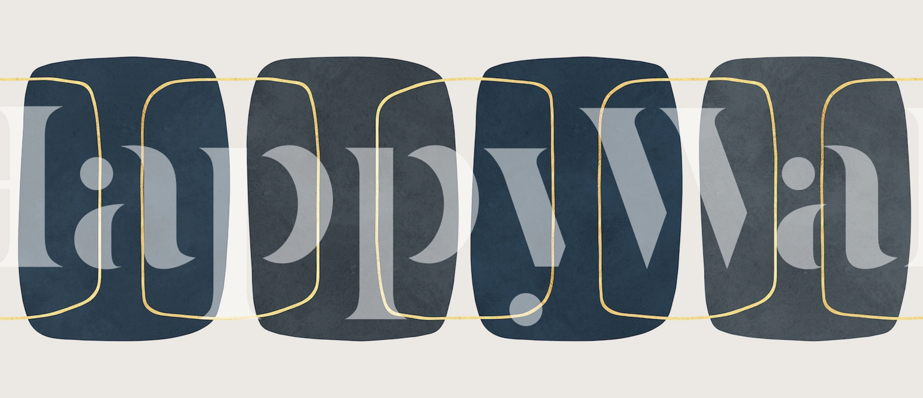 Boho traits 1 wallpaper displayed in a room