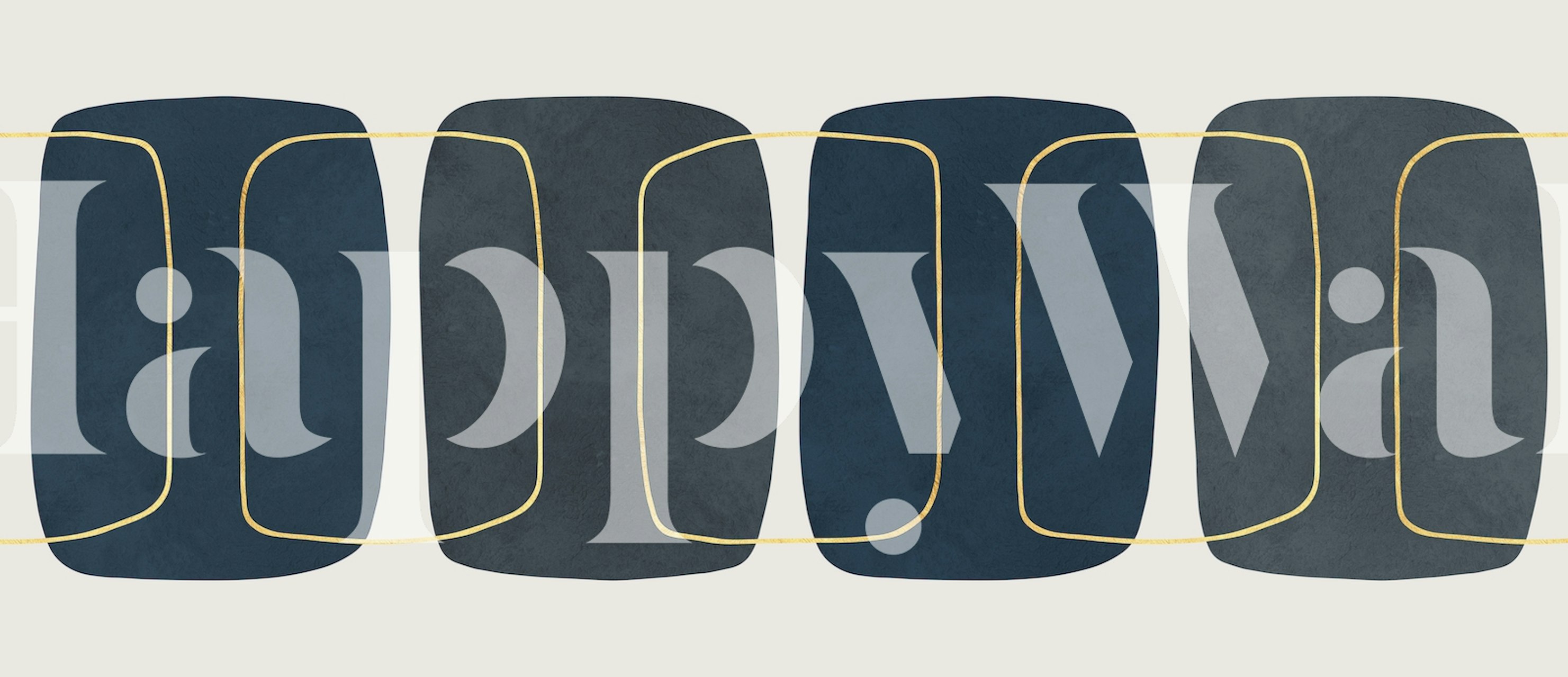 Boho traits 1 wallpaper displayed in a room