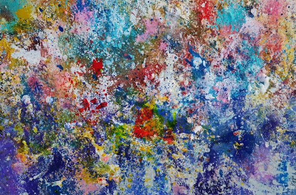 Multiple Colorful Splashes