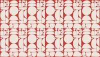 Creme Red Cutout Shapes tapete