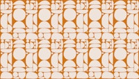 Beige Orange Cutout Shapes tapete