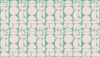Pink Green Cutout Shapes tapete