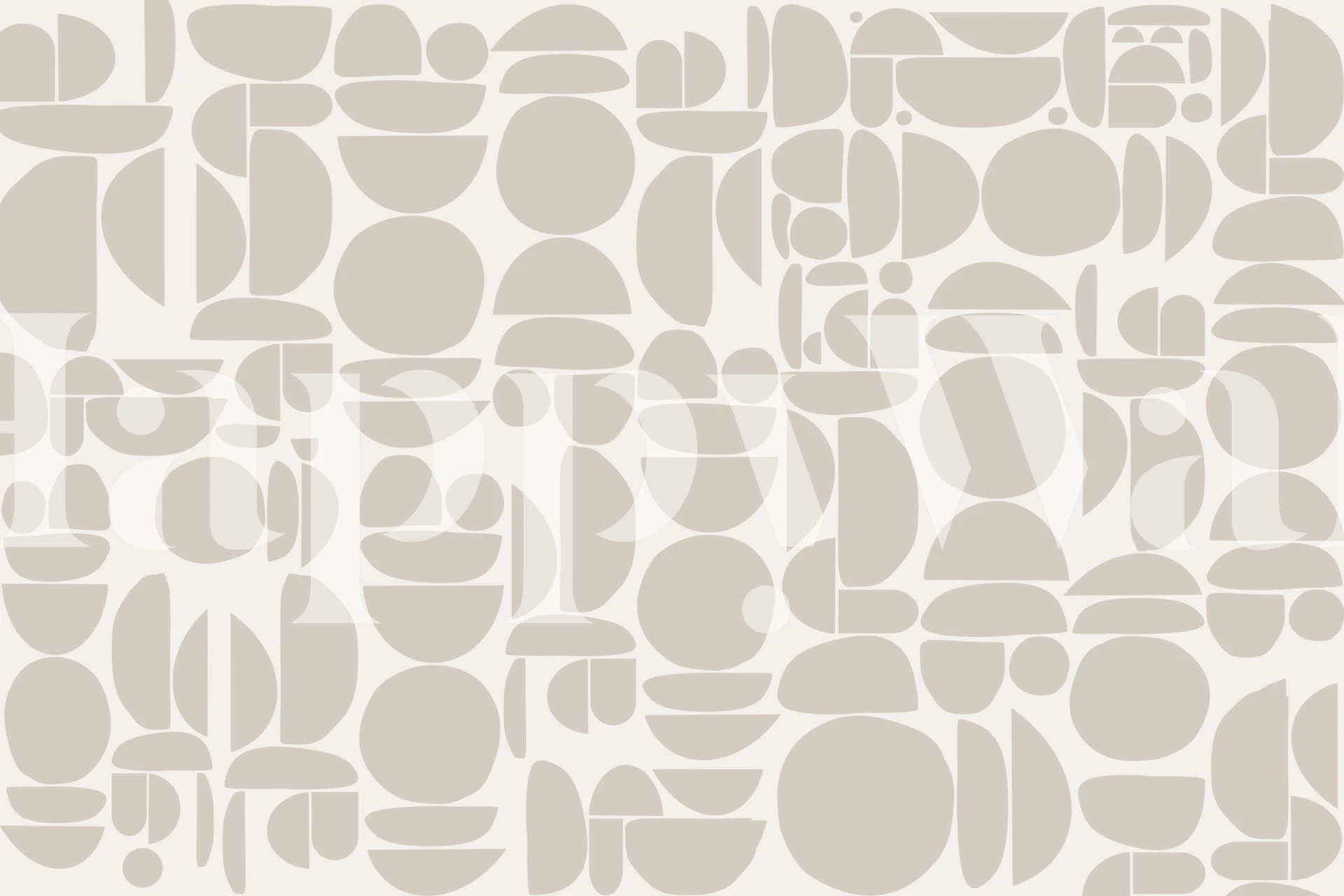 Geometric circles in neutral tones wallpaper