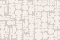 Neutral Cutout Rounds tapet