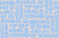 Blue Cutout Rounds papel pintado