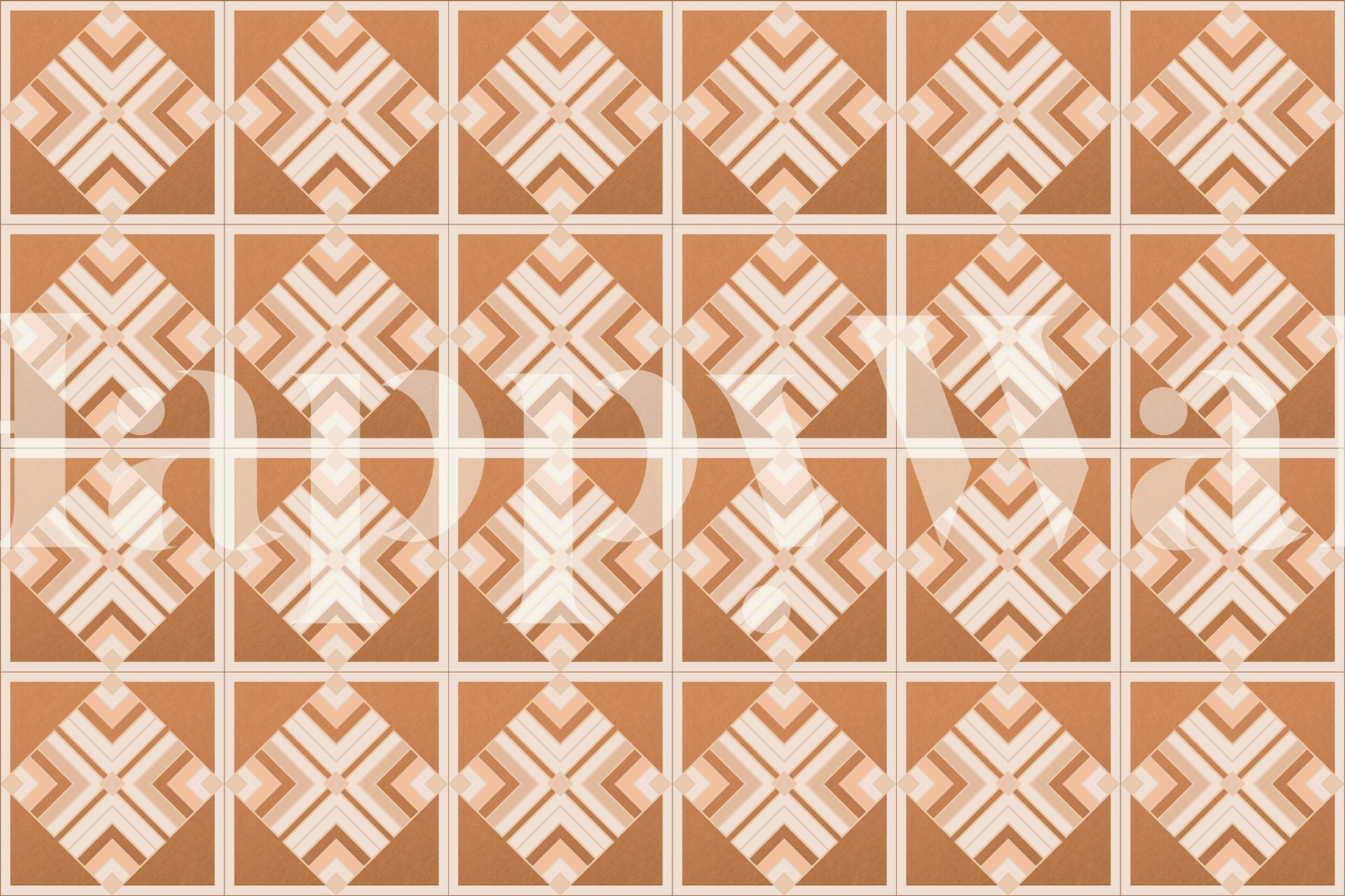 Art Deco Tiles Pattern Wallpaper 