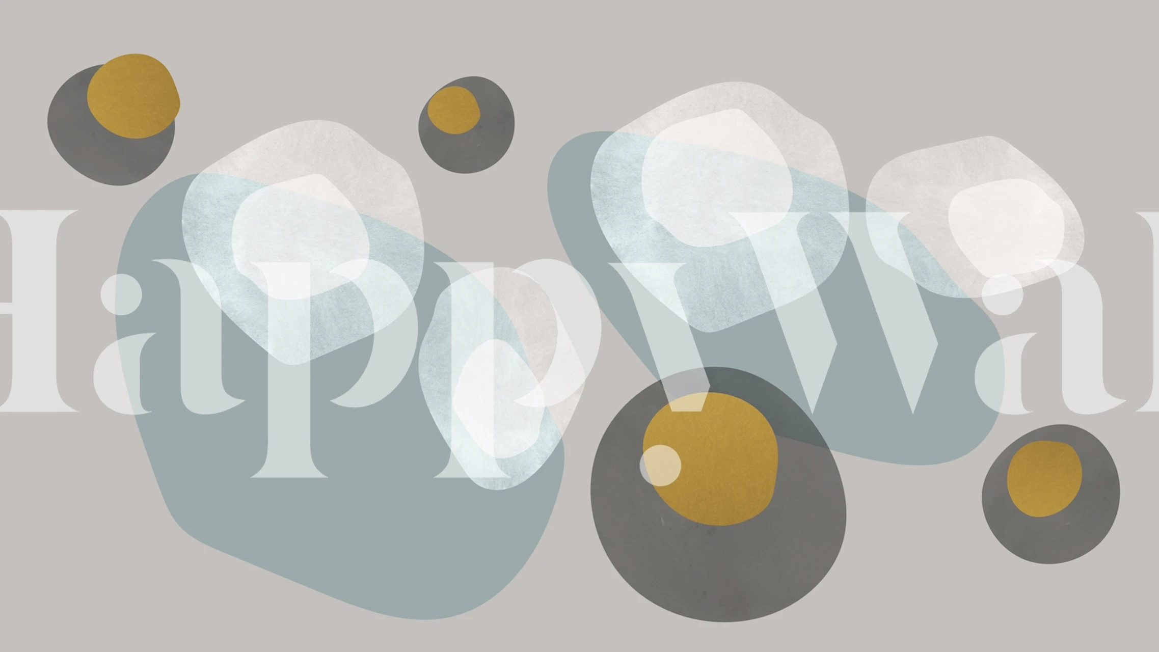 Oceania Round wallpaper in a stylish room