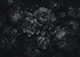 Opulent Flowers Black Grey