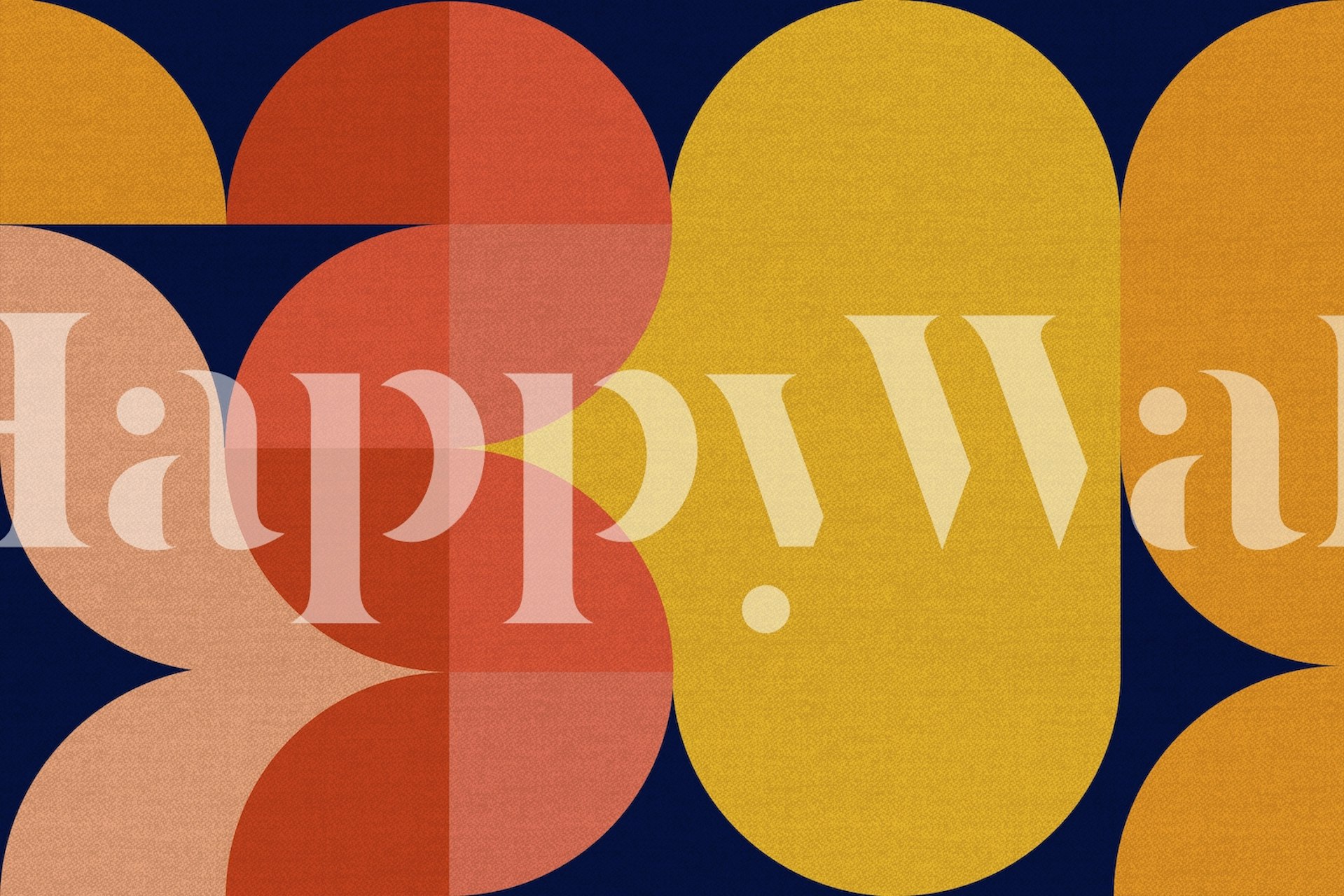 Geometric Mid Century abstrakti taustakuva huoneessa