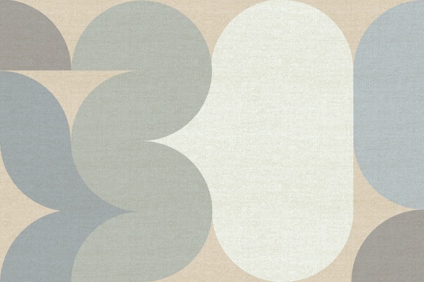 Soft Pastel Geometric Mid-Century