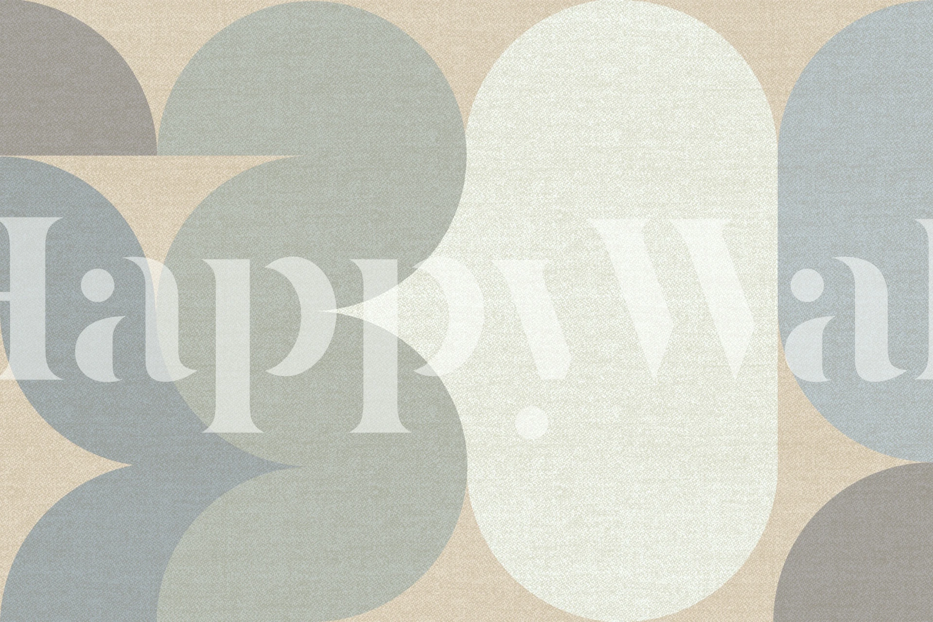 Pastellfarbene geometrische Formen in sanften Tönen Tapete