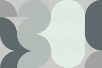 Mint Minimal Mid-Century Geometric Abstract tapete