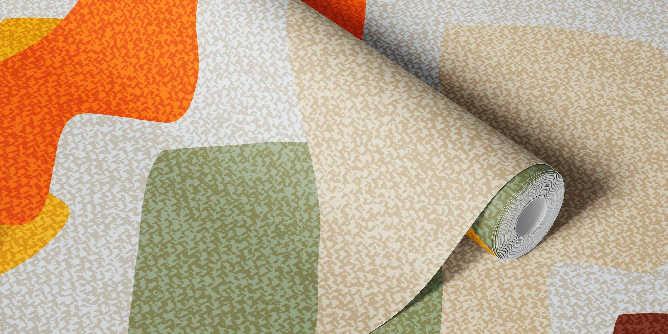 Unusual Mid-Century Modern Geometric Abstract design de papel de parede