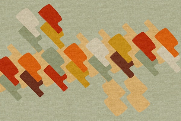 Scandi Mid-Century Modern Geometric Abstract