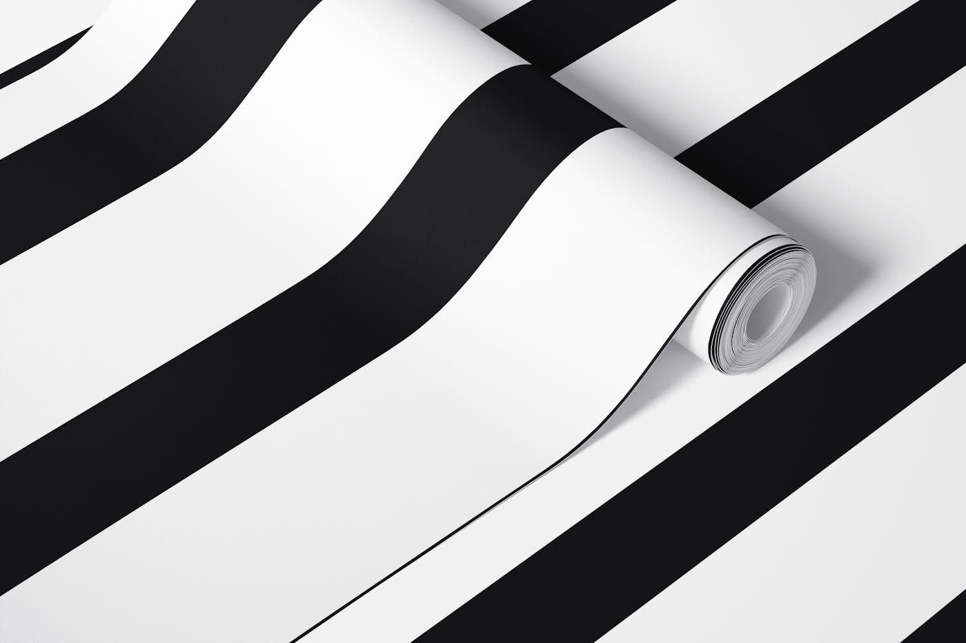 Black And White Stripes Simple Elegance wallpaper roll