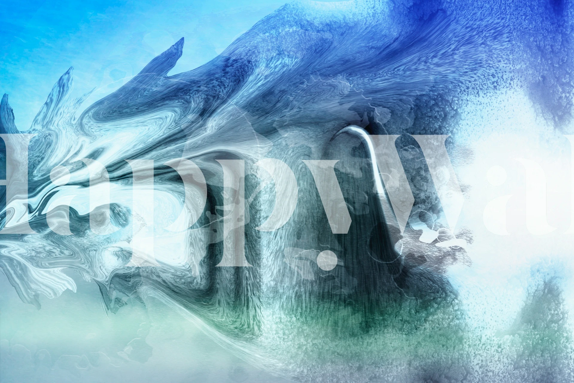 Strong Current wallpaper in a modern room