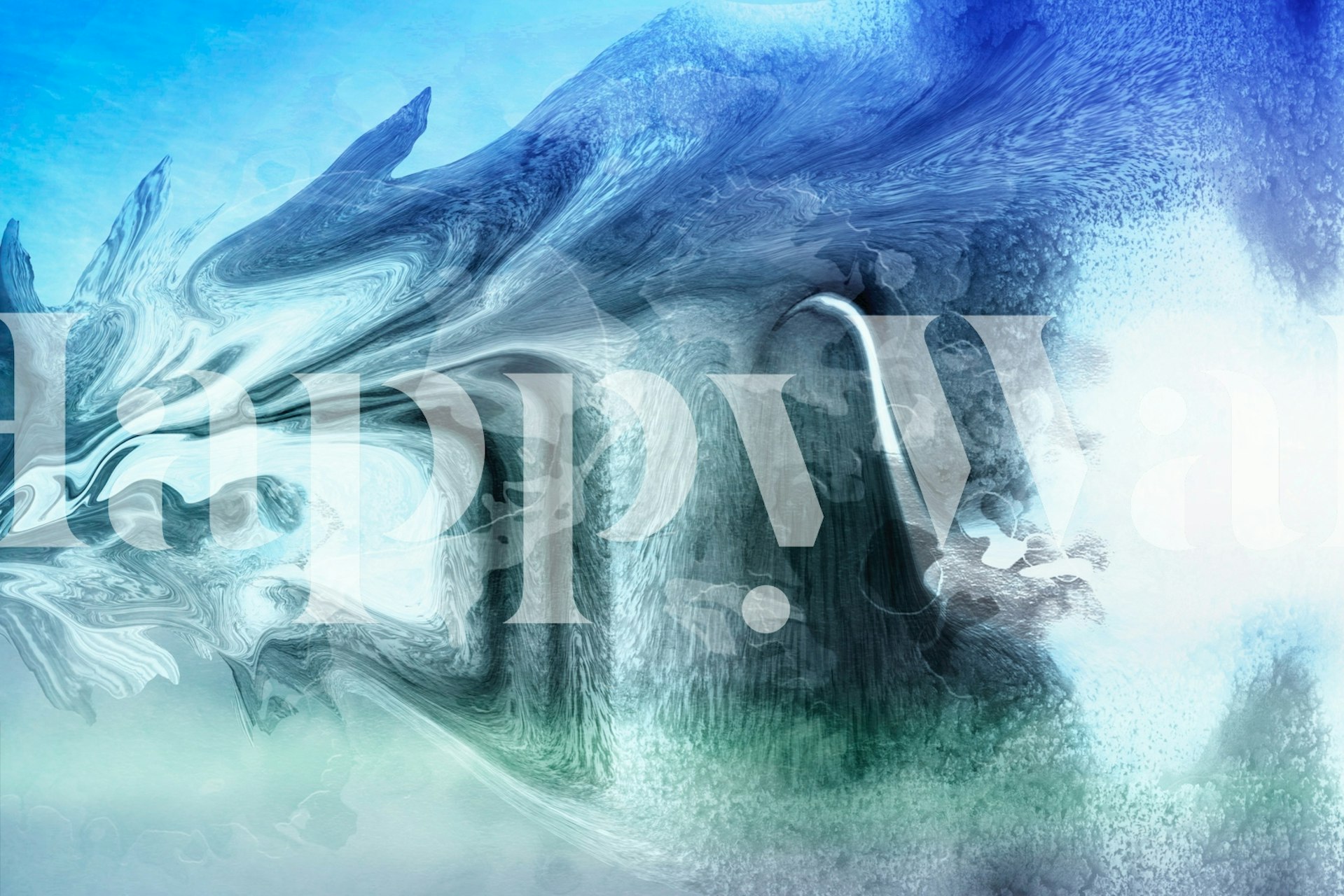 Strong Current wallpaper in a modern room