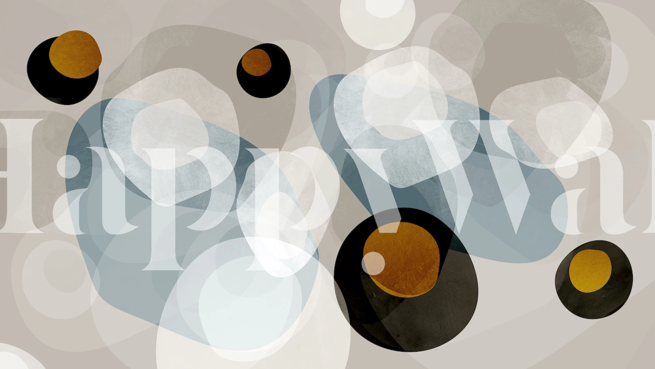 Abstract ocean-inspired wall mural with shades of blue, white, and beige.