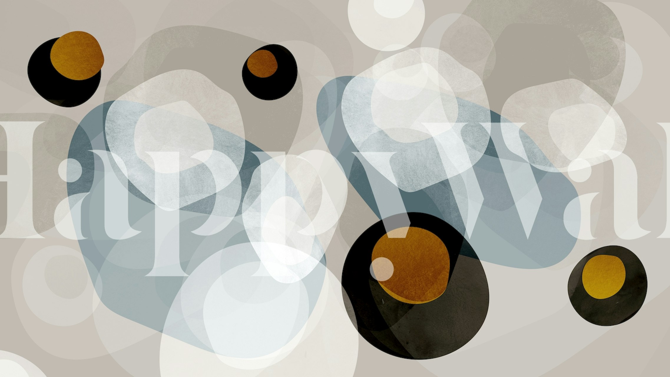 Apstraktni zidni mural inspiriran oceanom s nijansama plave, bijele i bež boje.