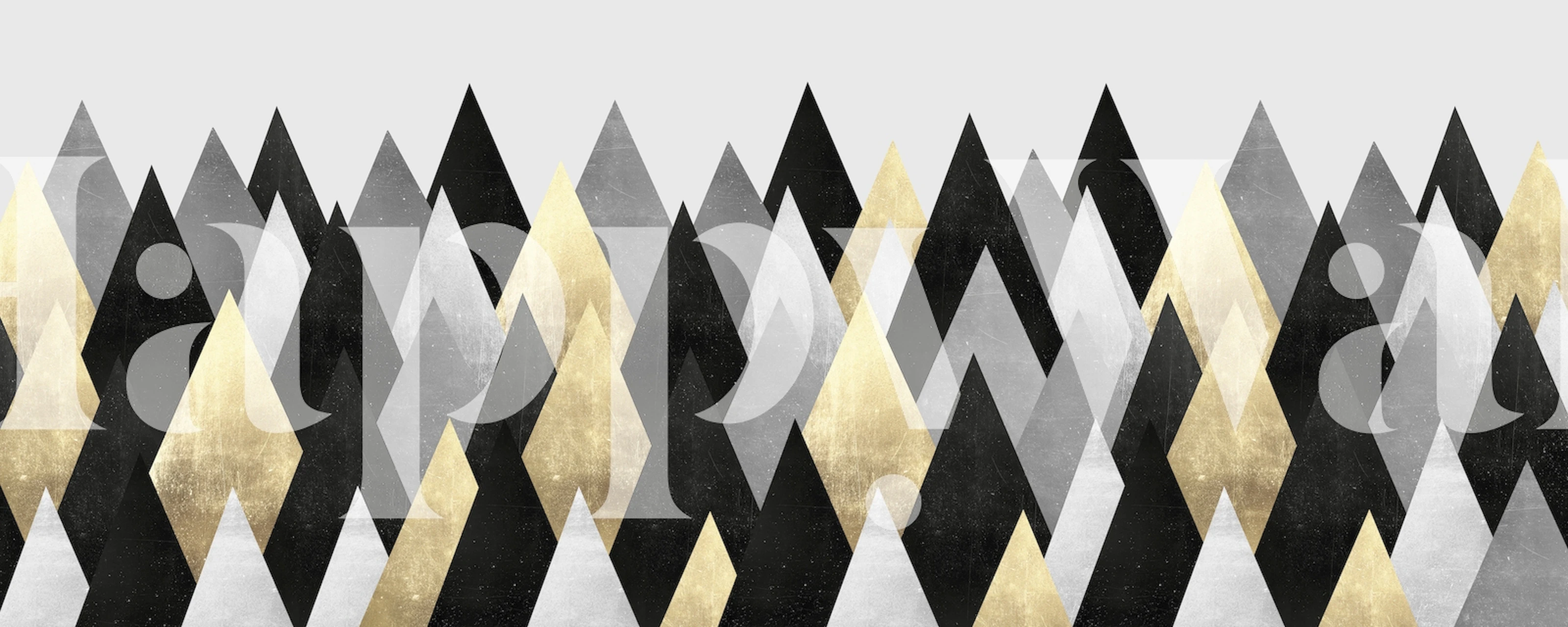 Scandinavian mountains wallpaper in a room