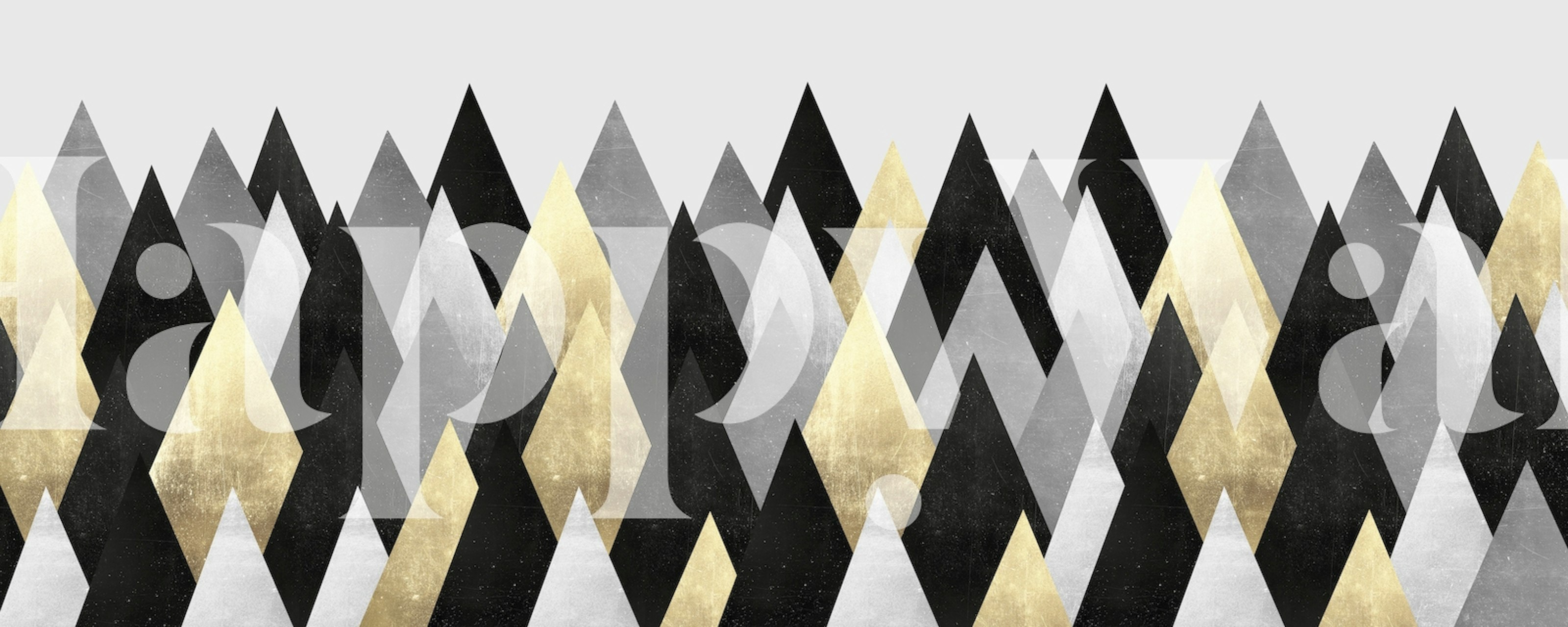 Scandinavian mountains wallpaper in a room