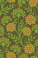 DANUBE Cottage Floral - Moss Green - Large wallpaper
