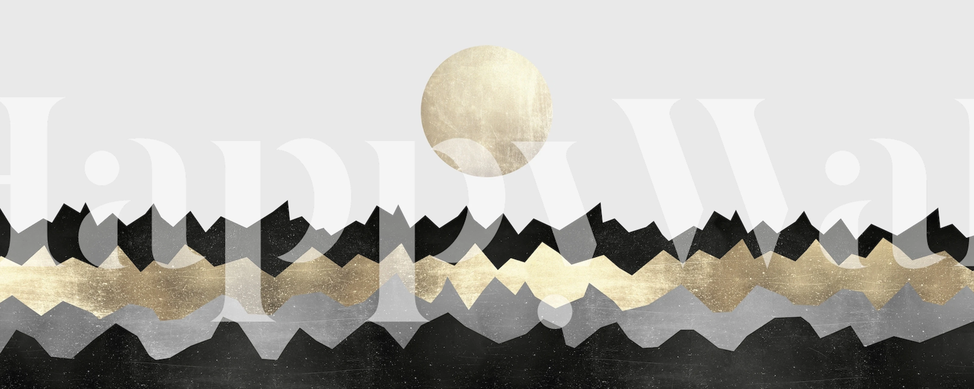 Scandinavian mountains tapet i et rum