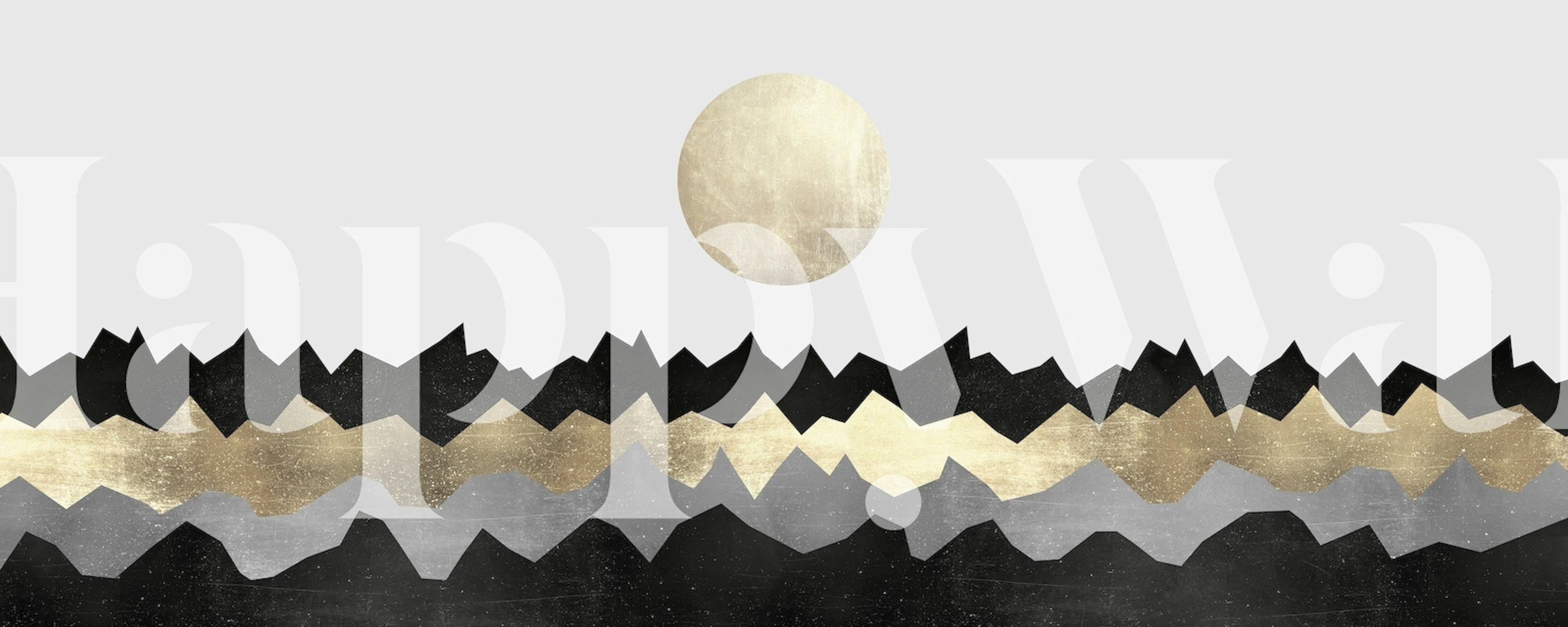 Scandinavian mountains Tapete in einem Raum