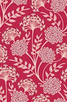 DANUBE Cottage Floral - Magenta Red - Large tapet